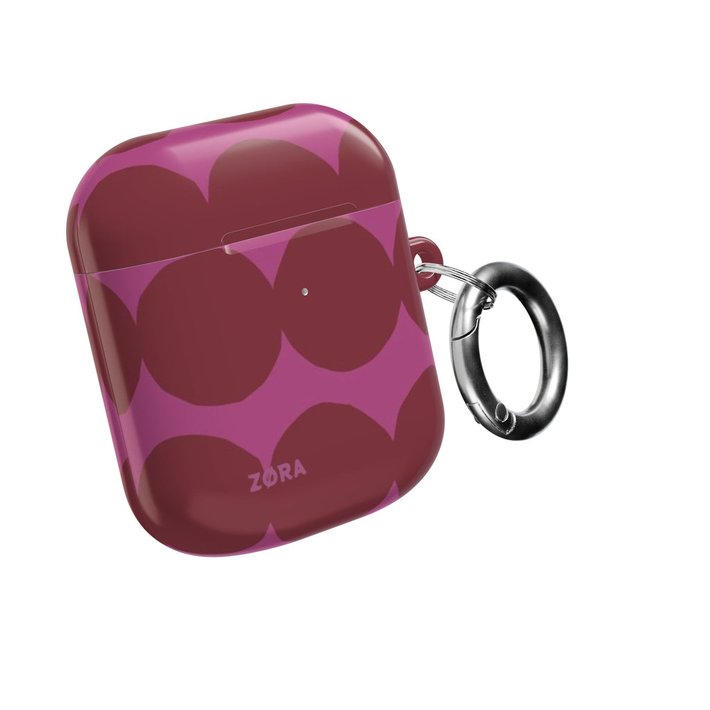 Pink & Burgundy Retro Dot