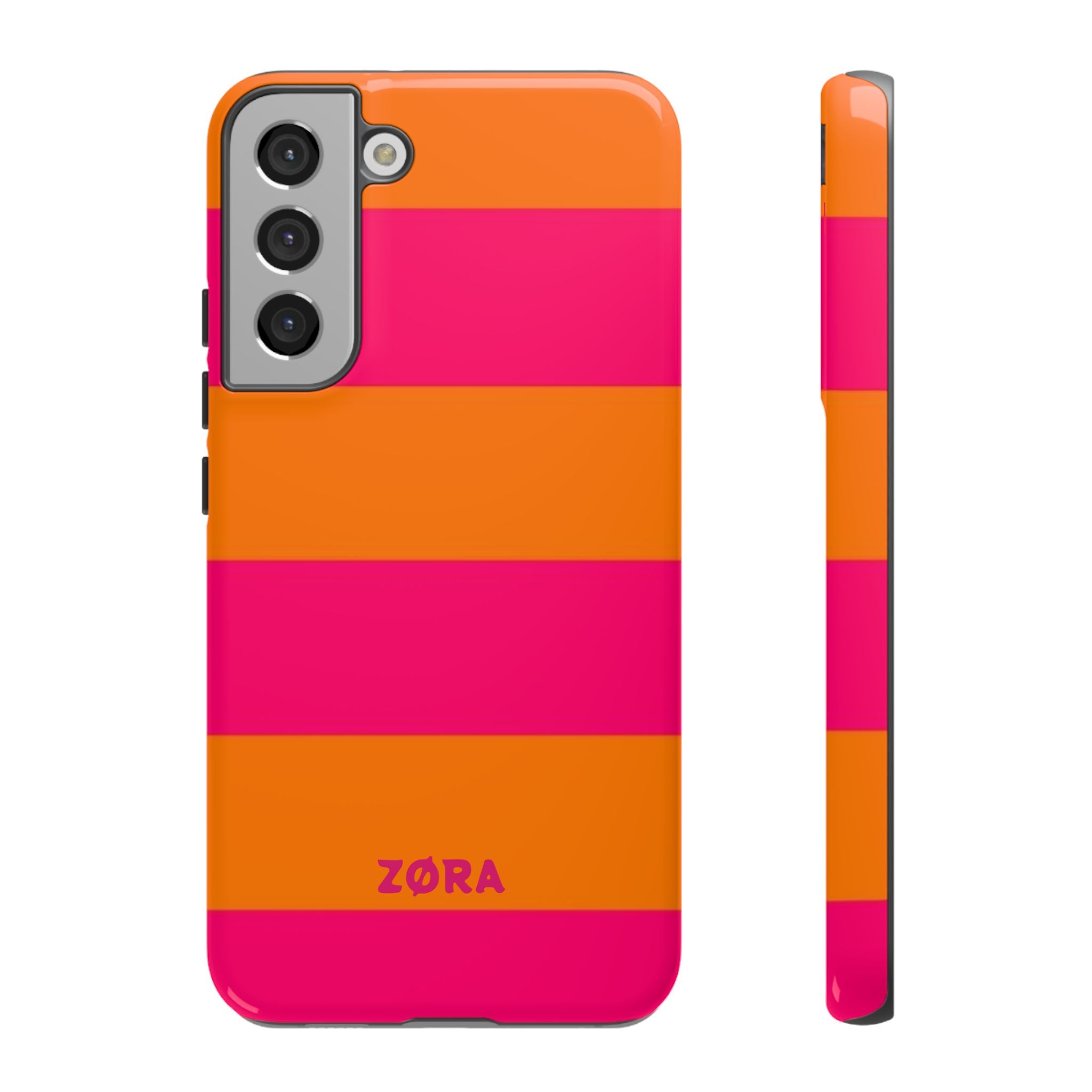 Bold Pink & Orange Striped
