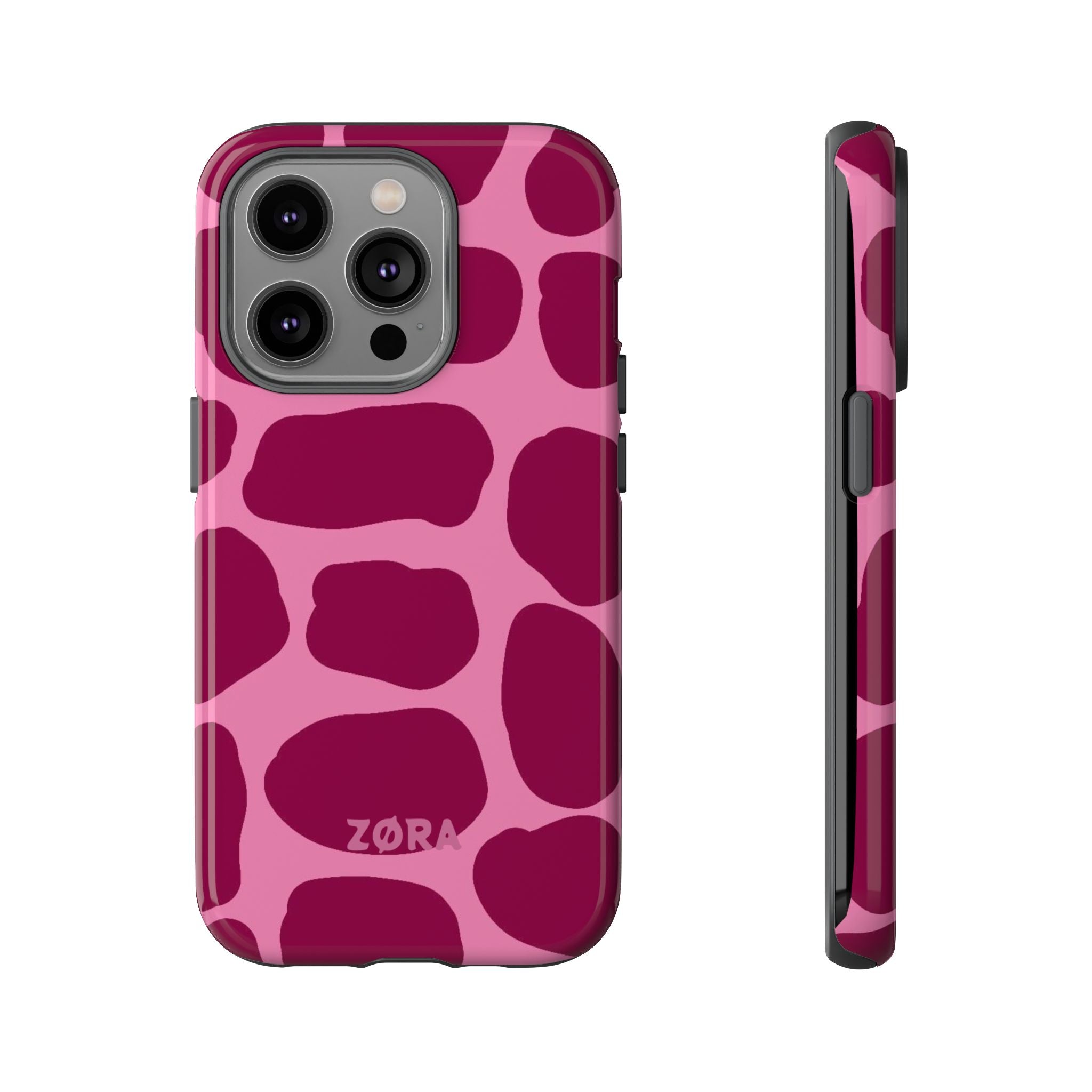 Pink & Burgundy Abstract