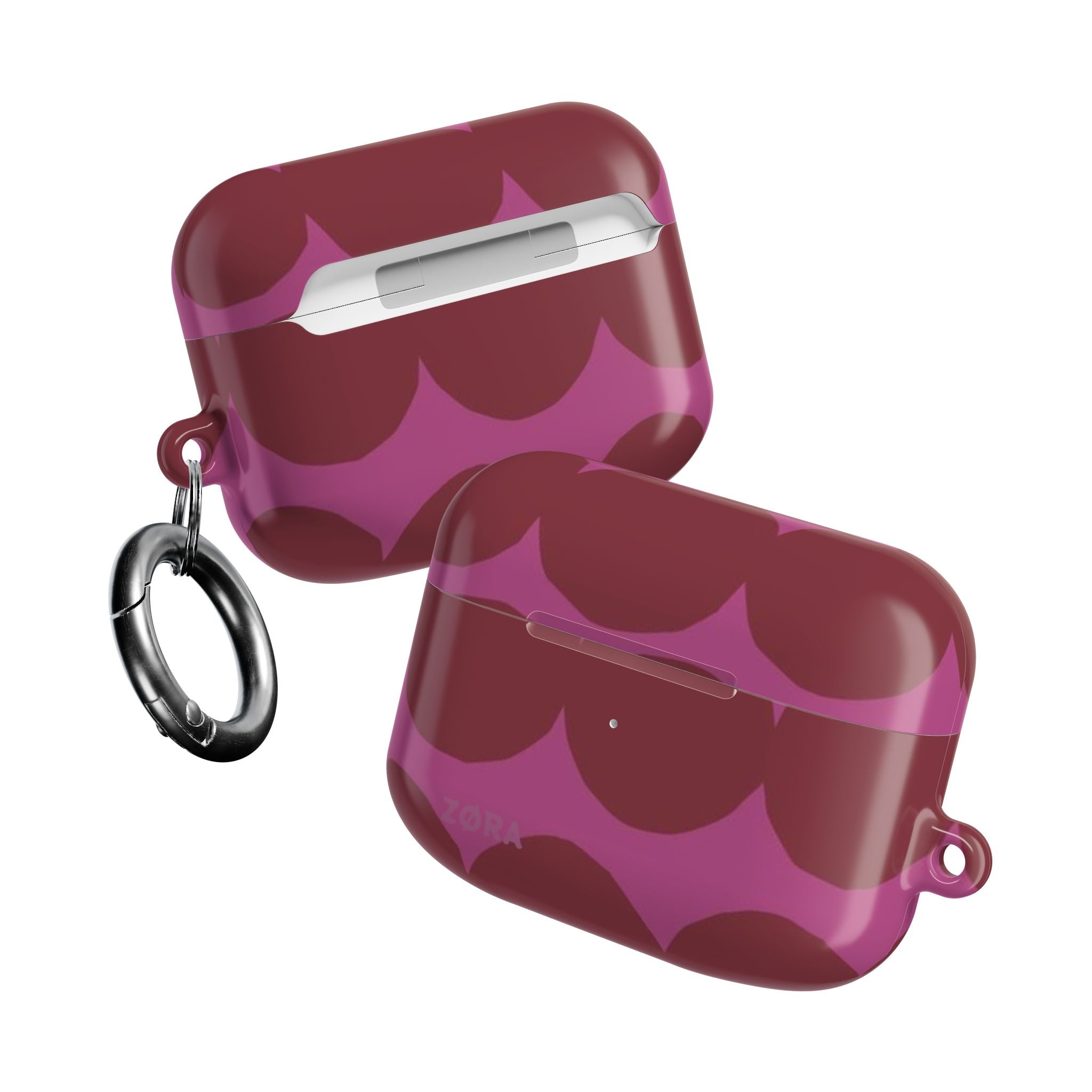 Pink & Burgundy Retro Dot