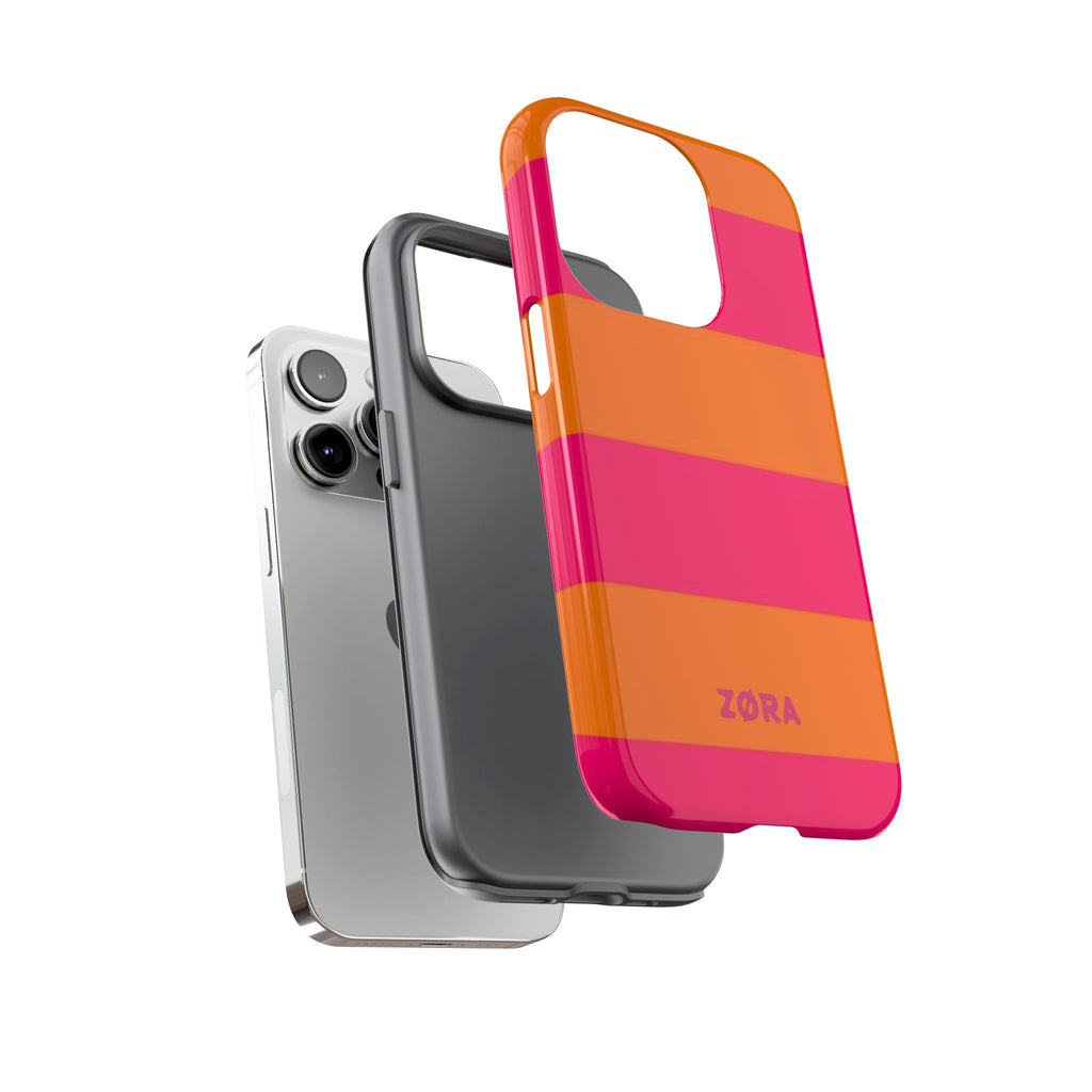 Bold Pink & Orange Striped