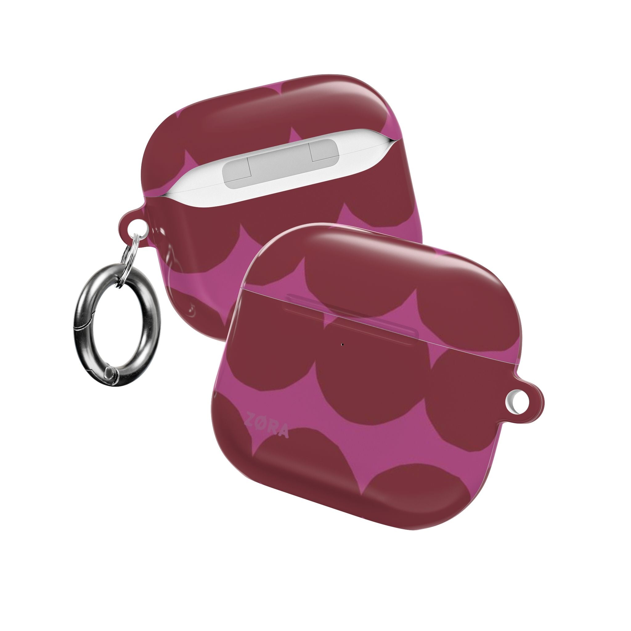 Pink & Burgundy Retro Dot