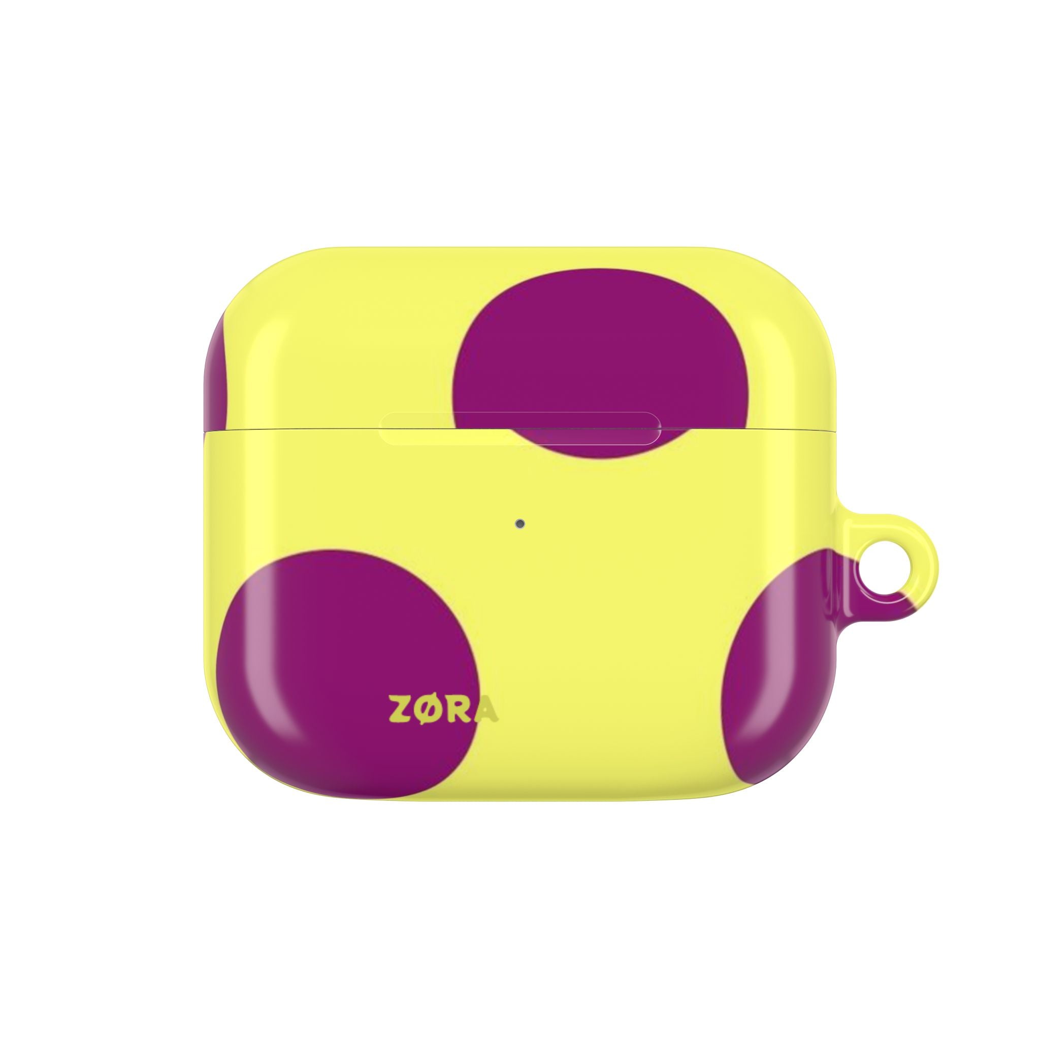 Yellow & Purple Polka Dot