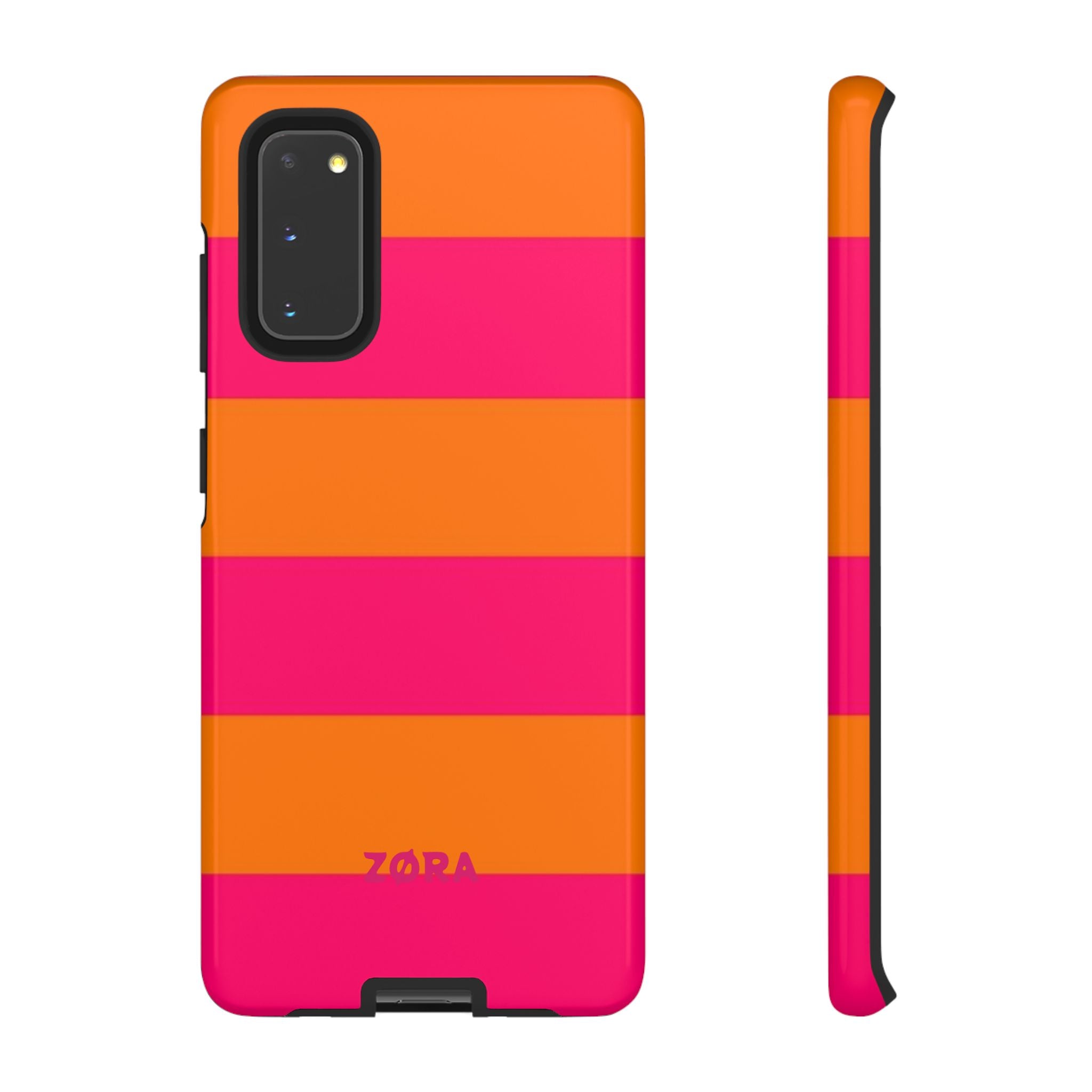 Bold Pink & Orange Striped