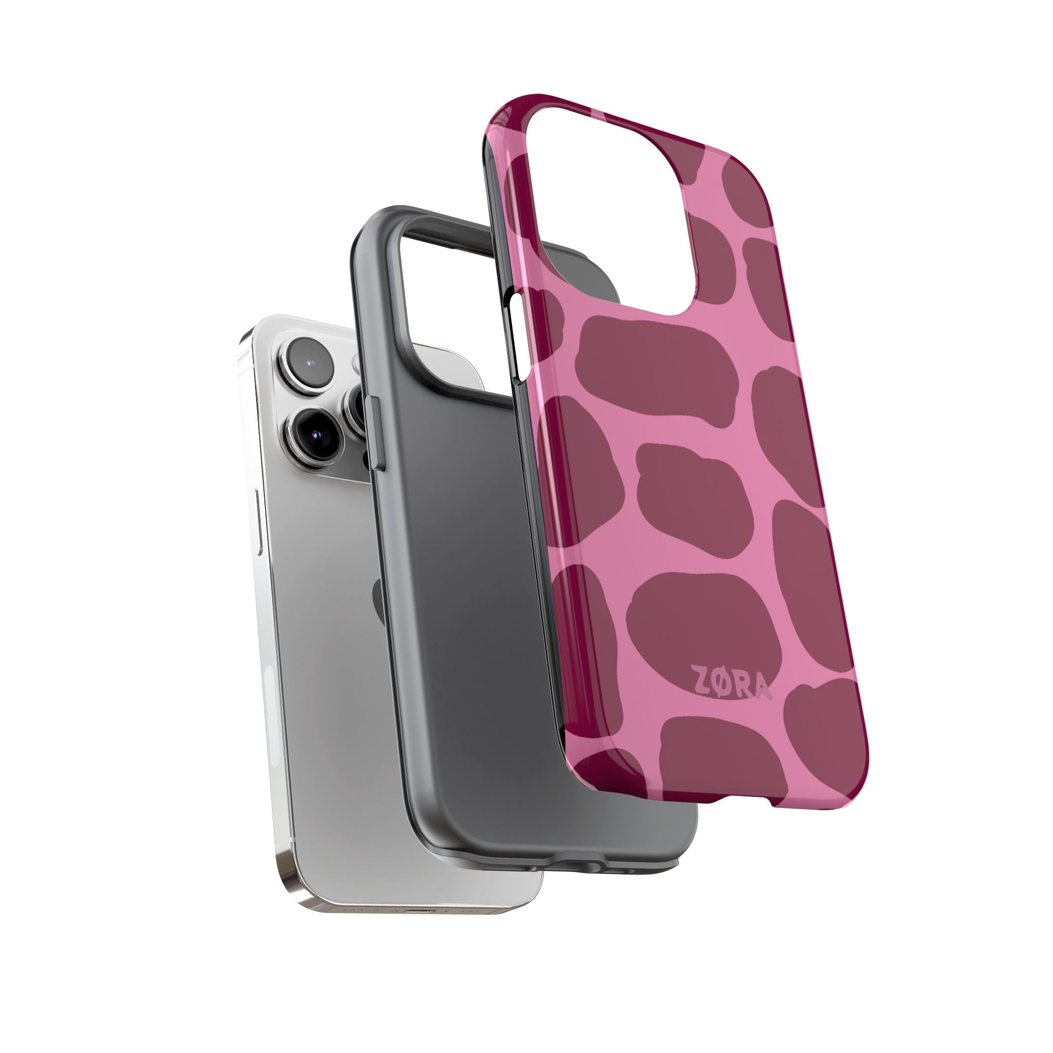 Pink & Burgundy Abstract