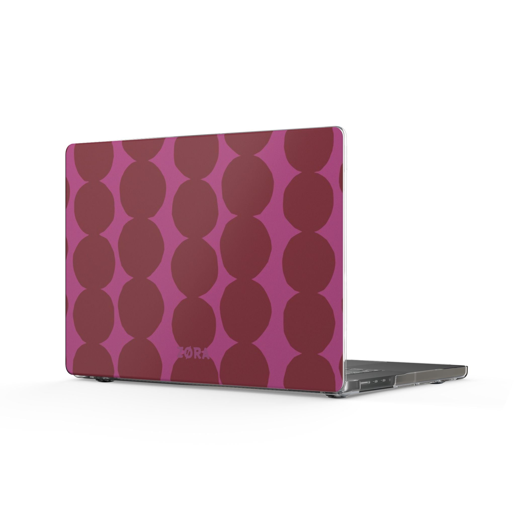 Pink & Burgundy Retro Dot