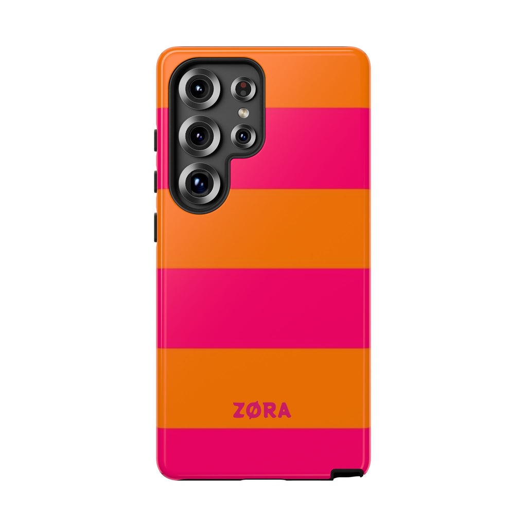 Bold Pink & Orange Striped