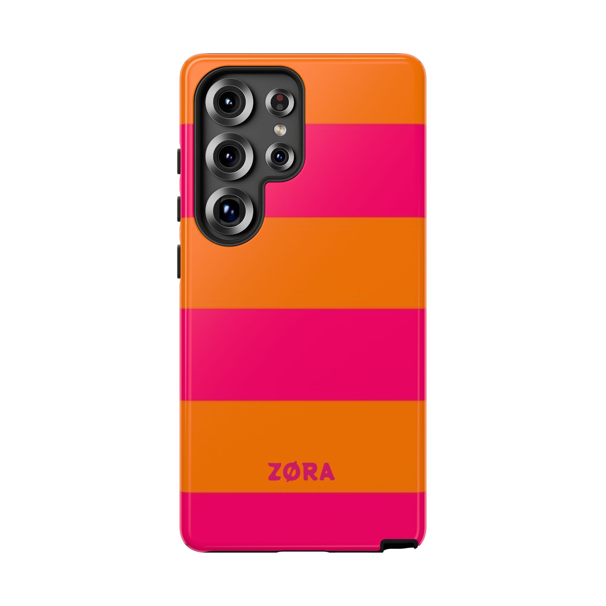 Bold Pink & Orange Striped