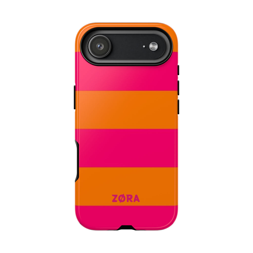 Bold Pink & Orange Striped