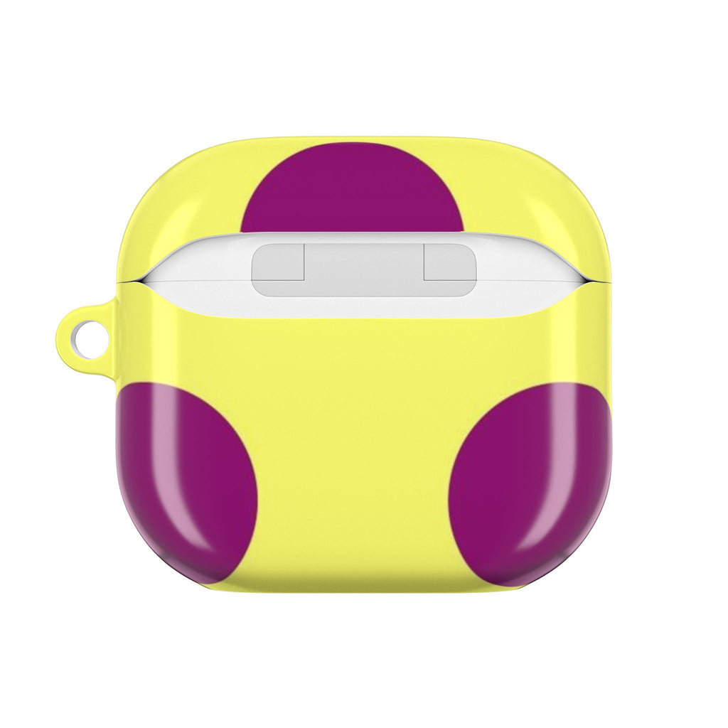 Yellow & Purple Polka Dot