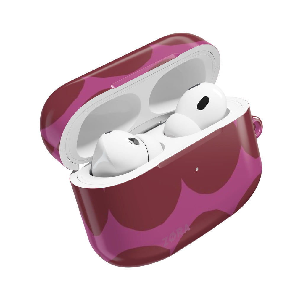 Pink & Burgundy Retro Dot