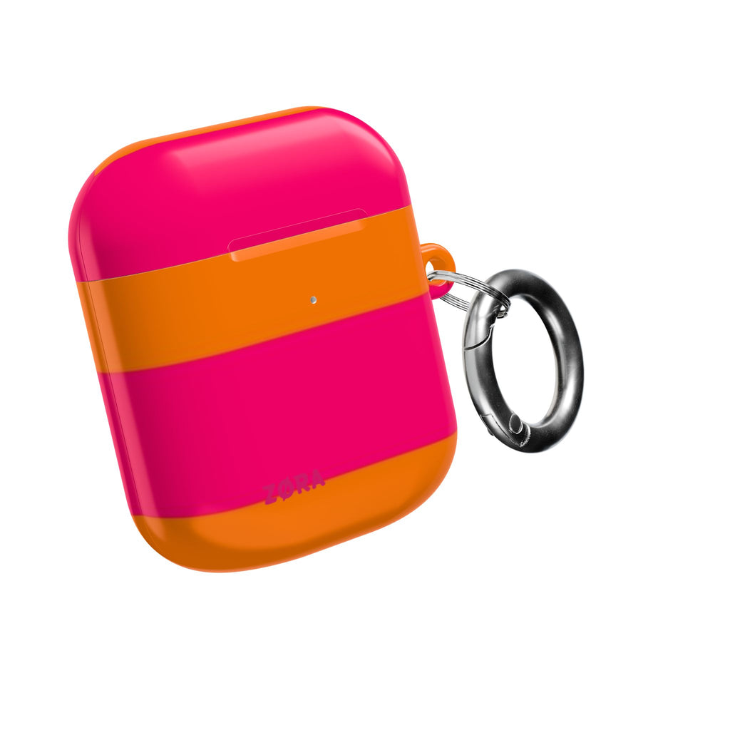 Bold Pink & Orange Striped