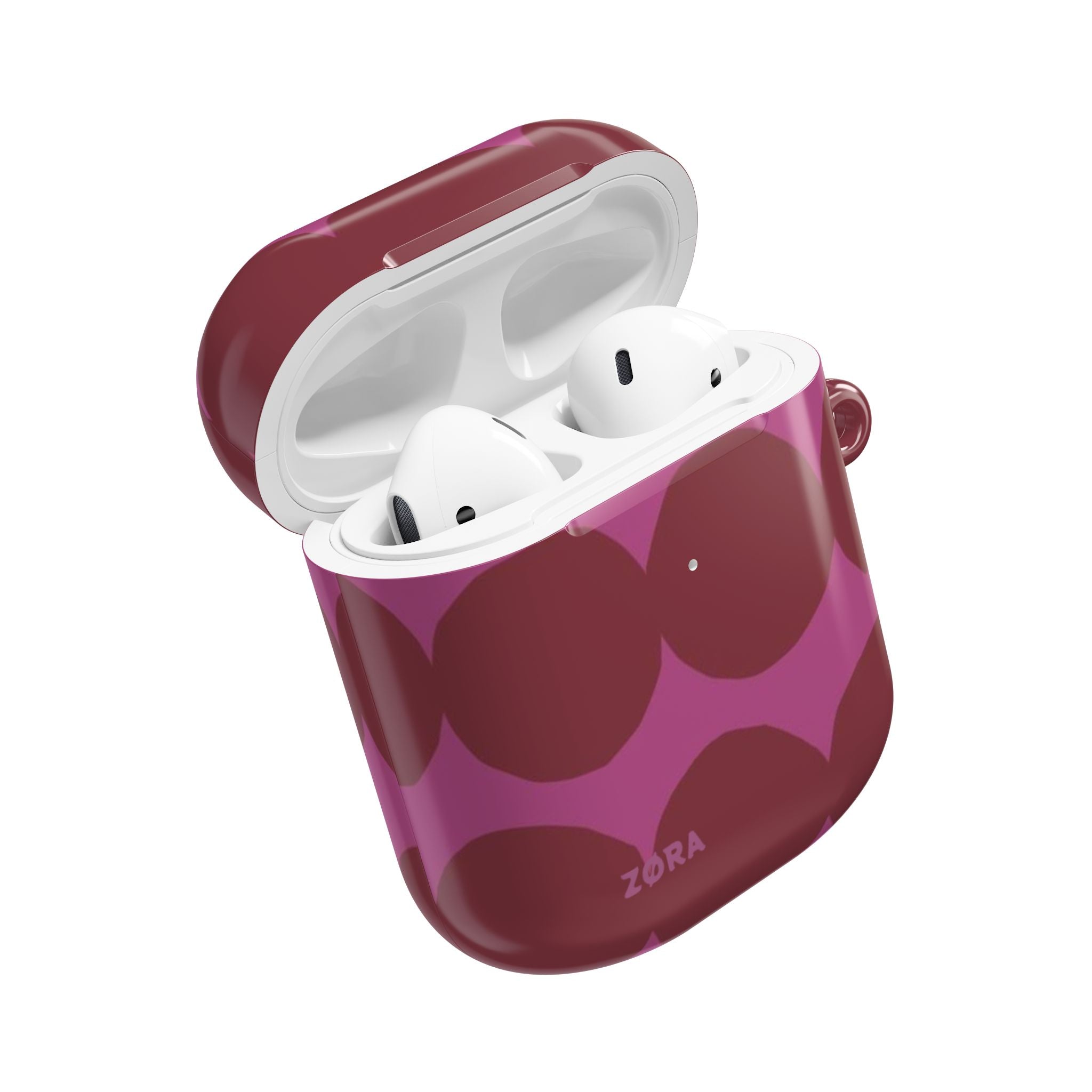 Pink & Burgundy Retro Dot