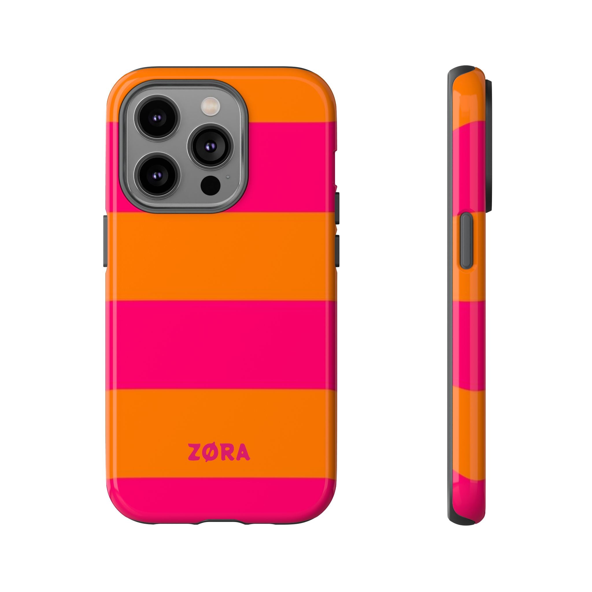 Bold Pink & Orange Striped