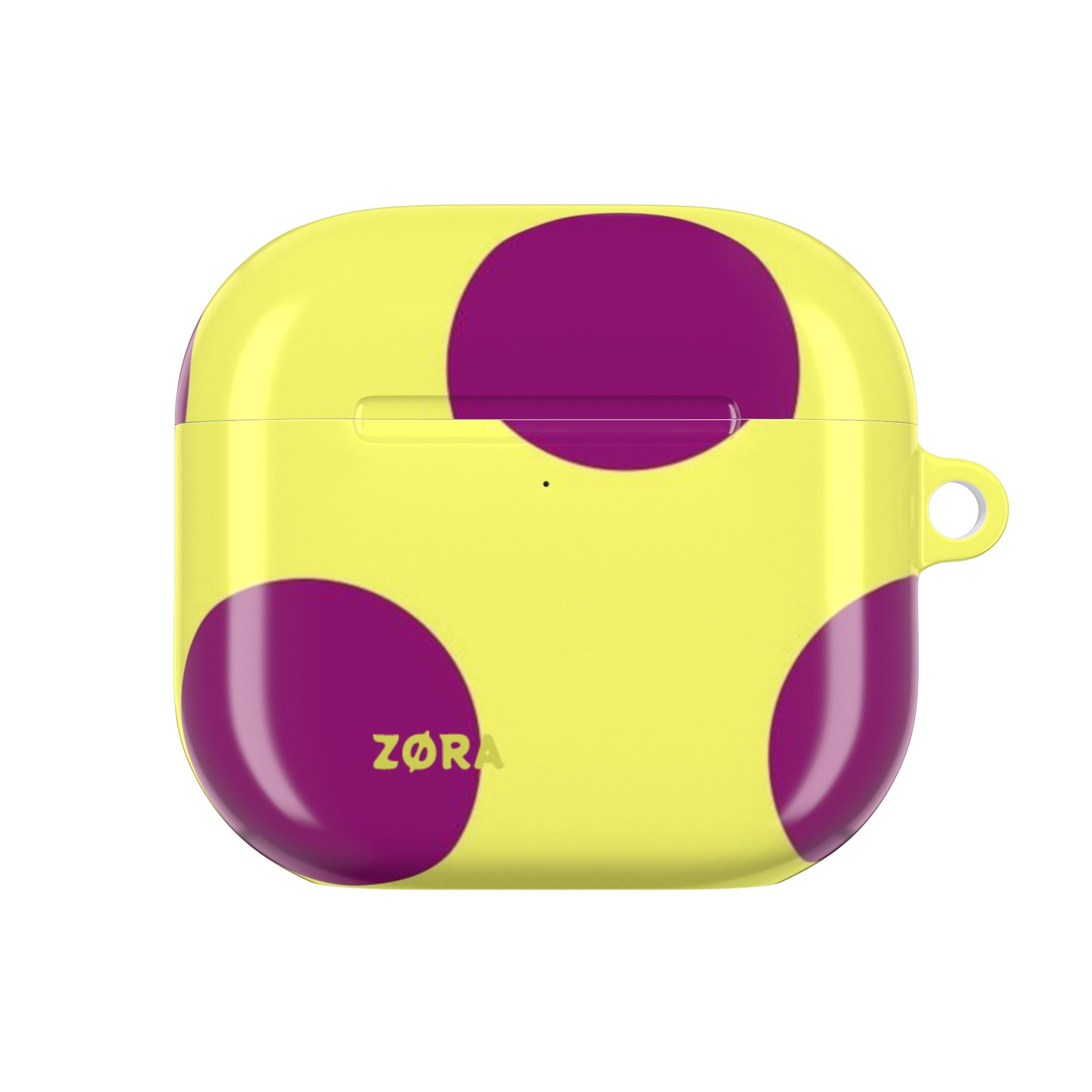 Yellow & Purple Polka Dot