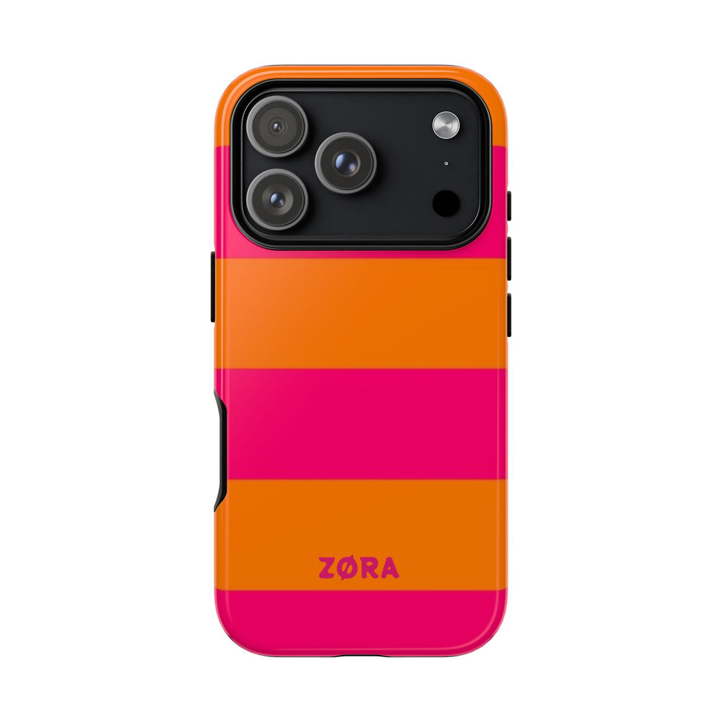 Bold Pink & Orange Striped
