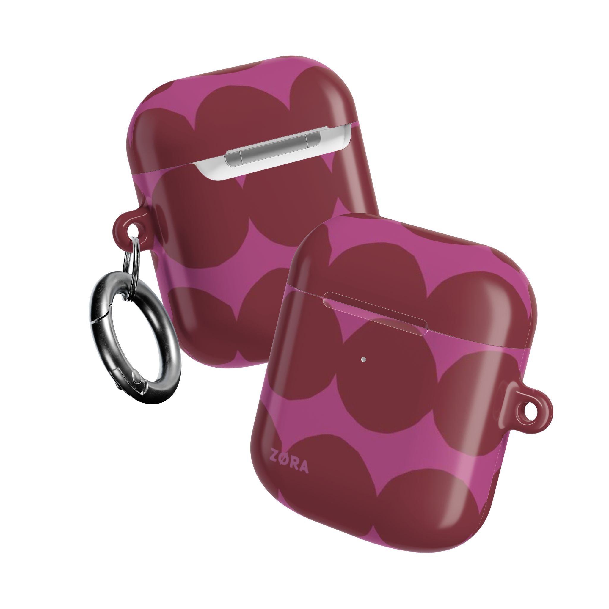Pink & Burgundy Retro Dot