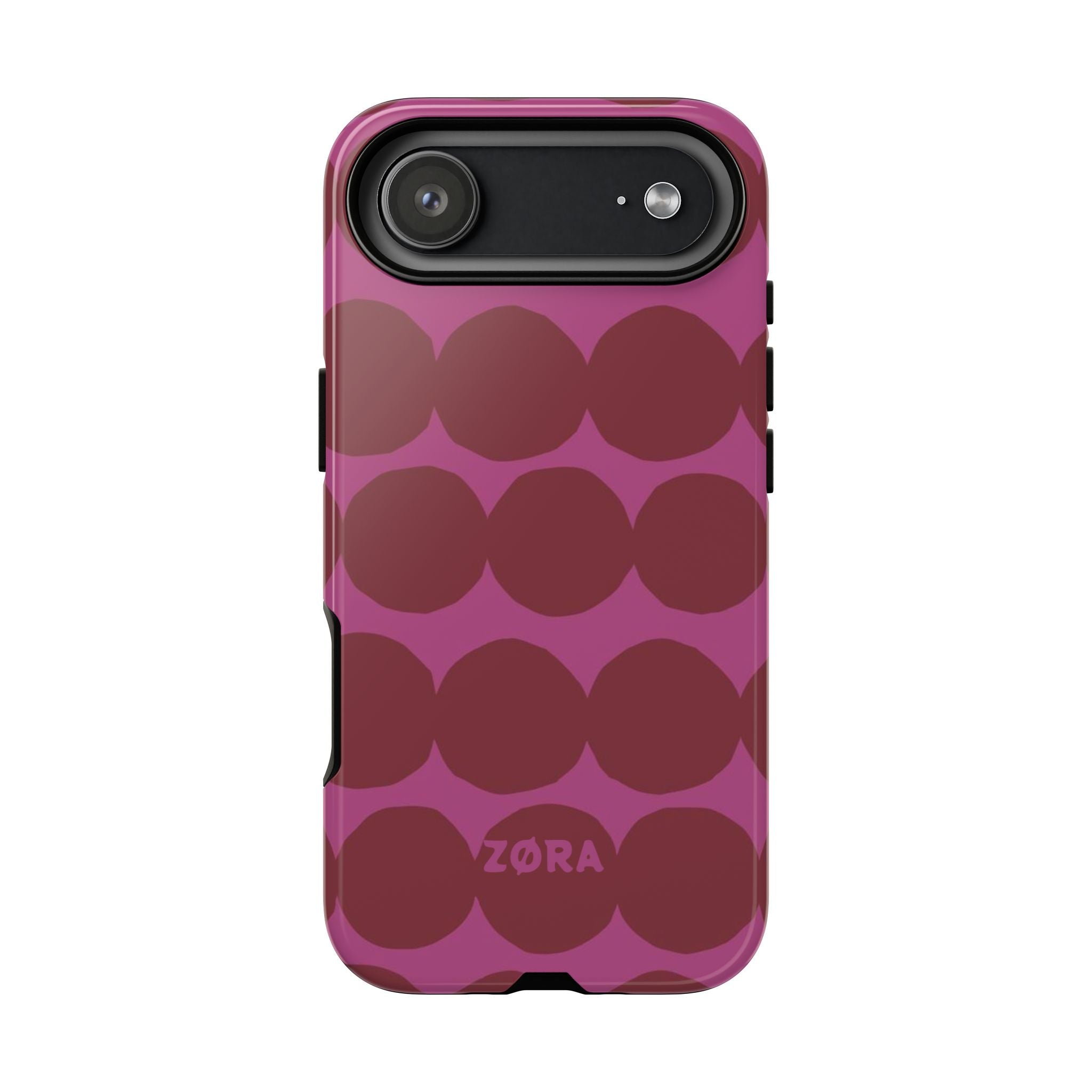 Pink & Burgundy Retro Dot