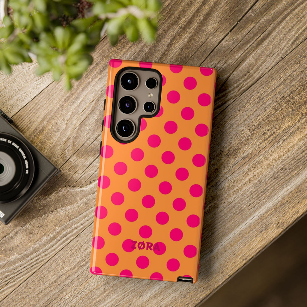 Orange Pop Dots