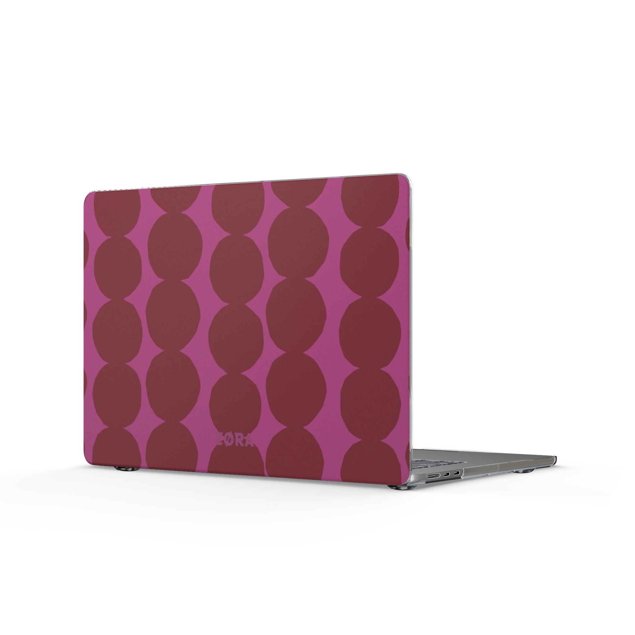 Pink & Burgundy Retro Dot