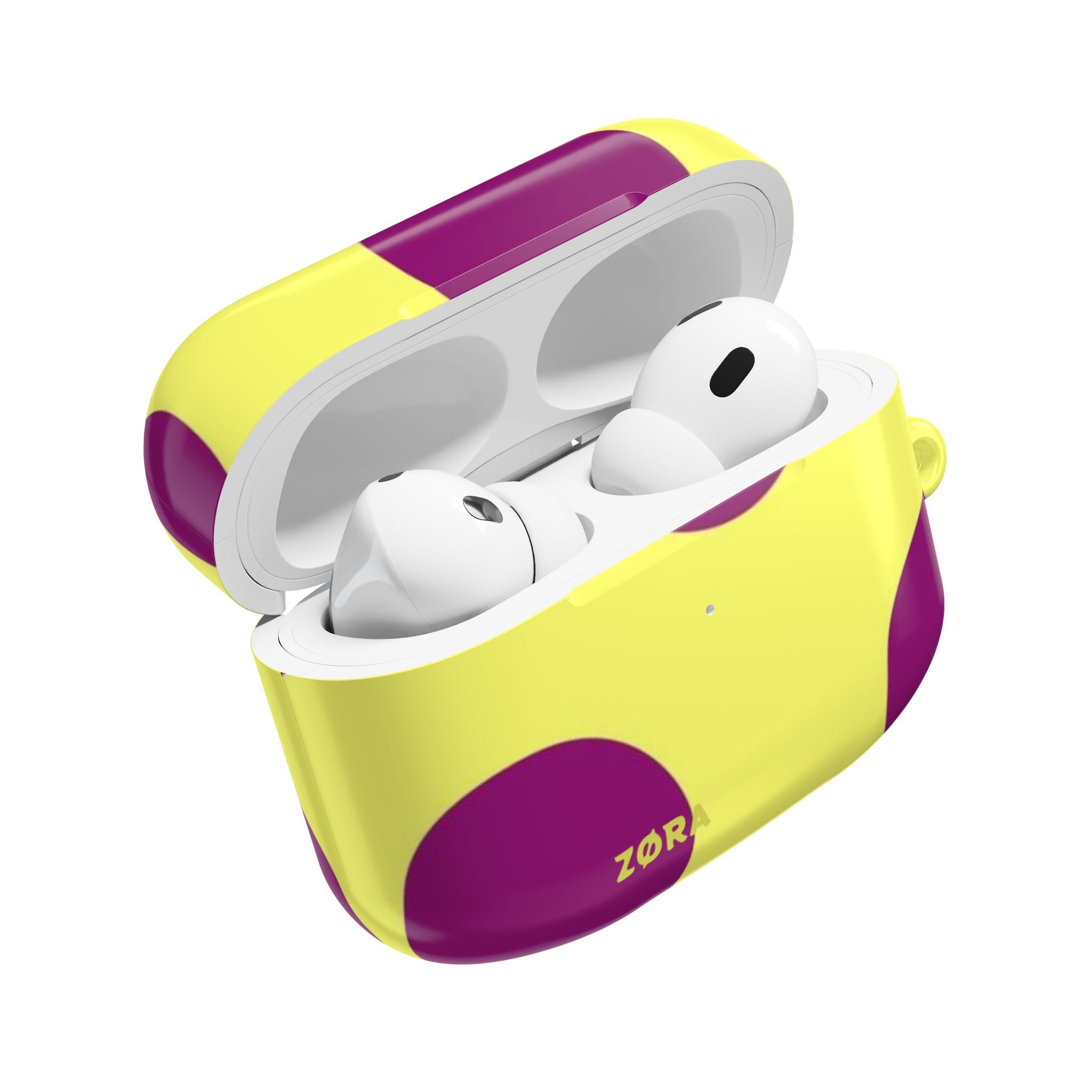 Yellow & Purple Polka Dot