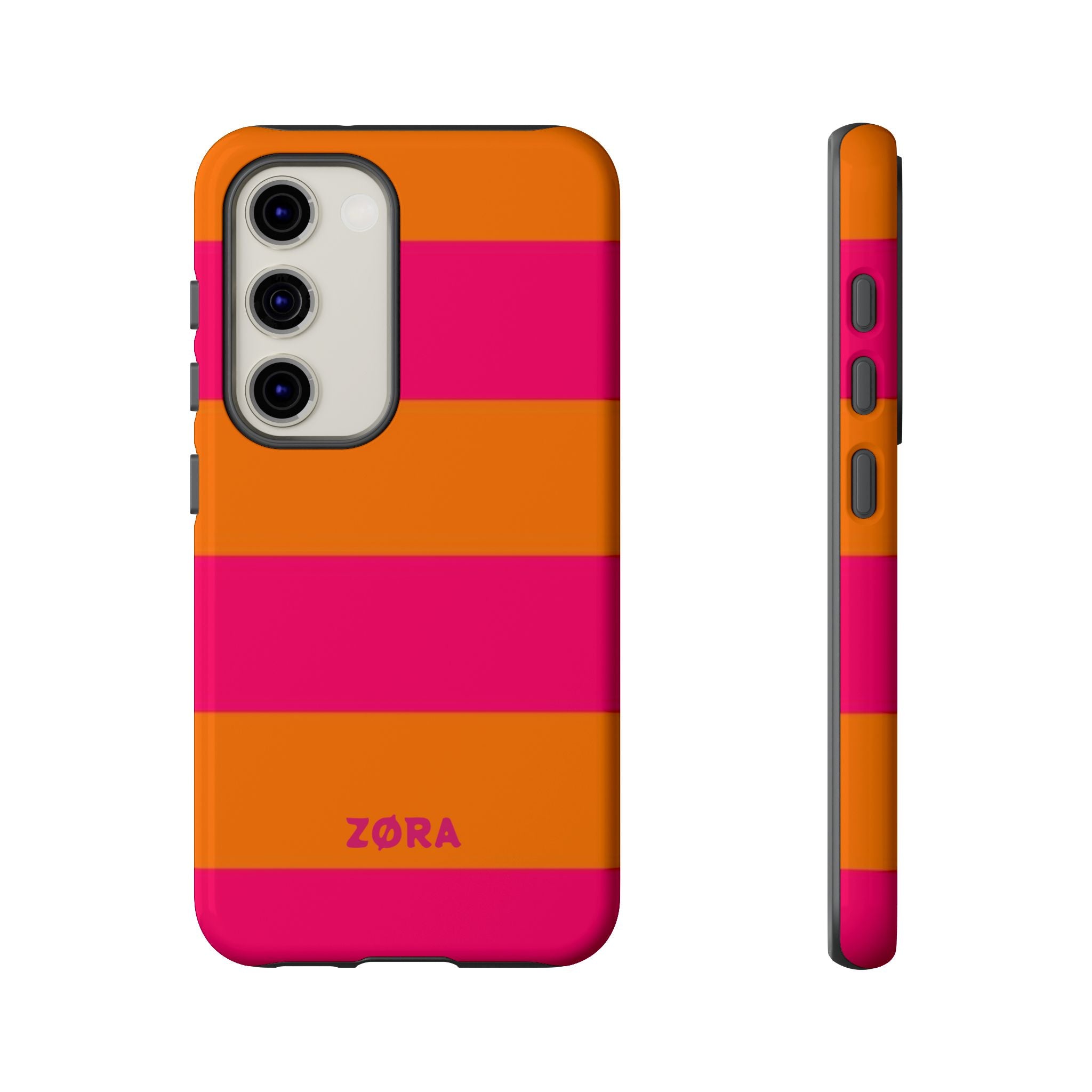Bold Pink & Orange Striped