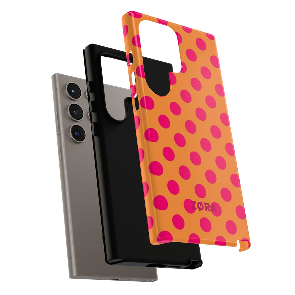 Orange Pop Dots