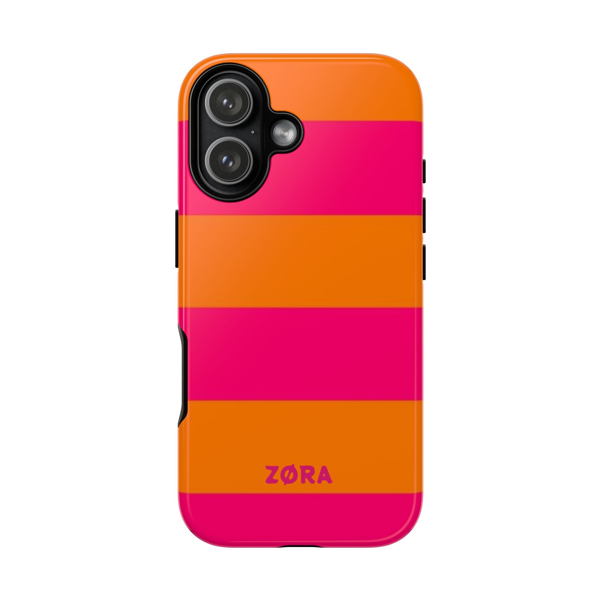 Bold Pink & Orange Striped